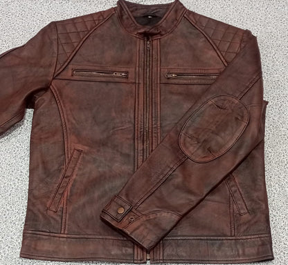 Leather Jacket for Men in Vintage Article.