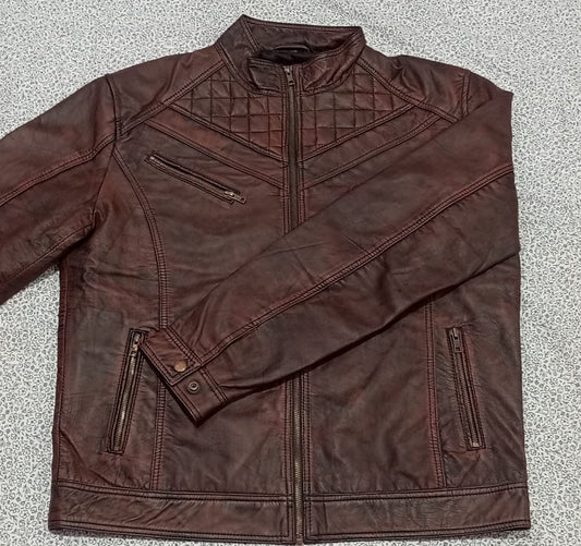 Leather Jacket For Mans In Vintage Article