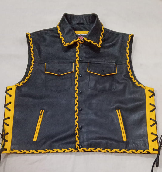 Leather Vest Coat For Men