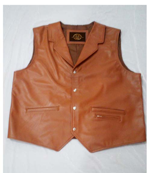 leather vest coat for men